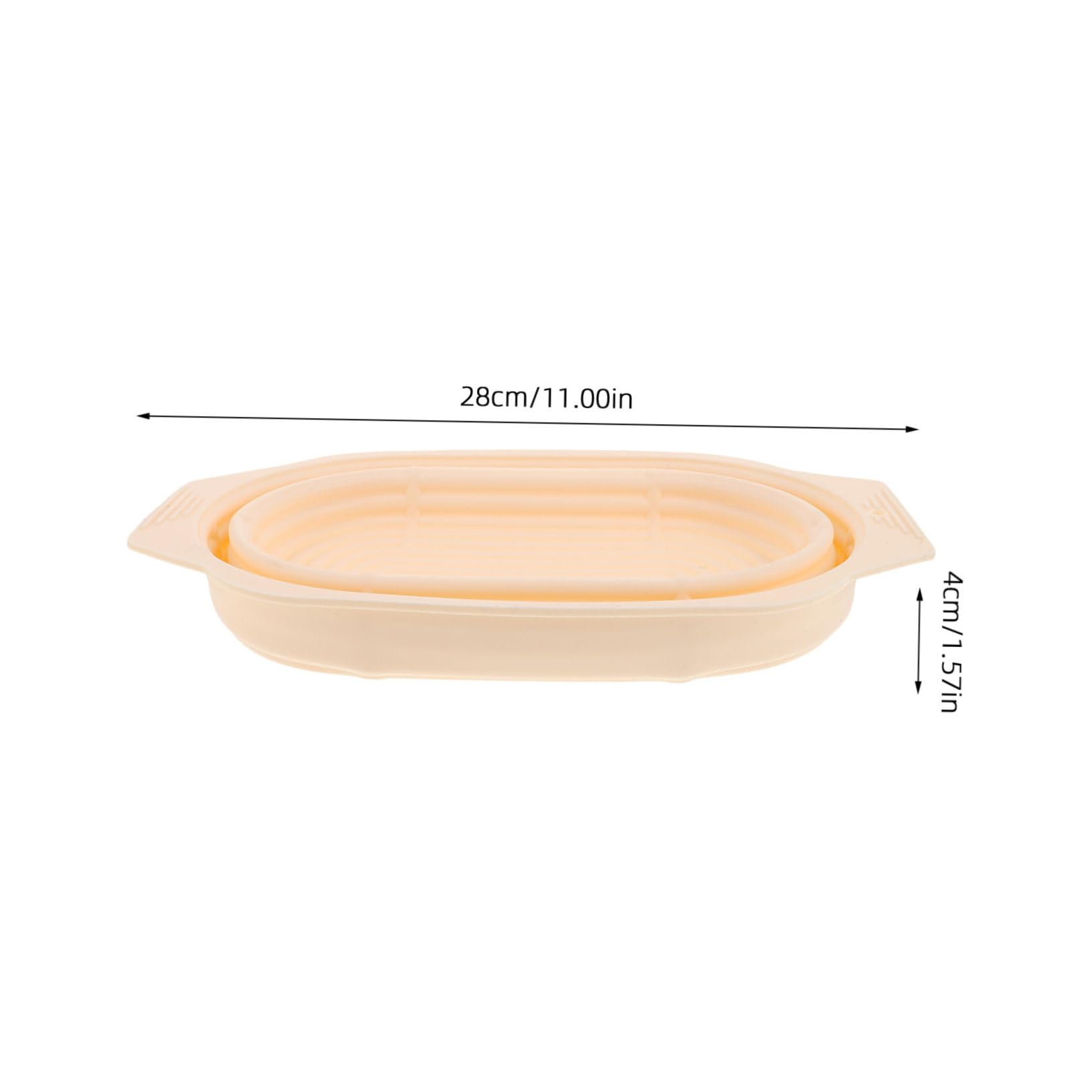Cesta para Fermentar Pan Banneton Redonda de Silicona y Acero | Juego Completo de 1 Set, Diseño Plegable, Gran Capacidad, para Hornear en Casa