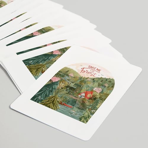 Lantern Press Take Me to The Forest, Baraja de 52 cartas Poker miniatura 5