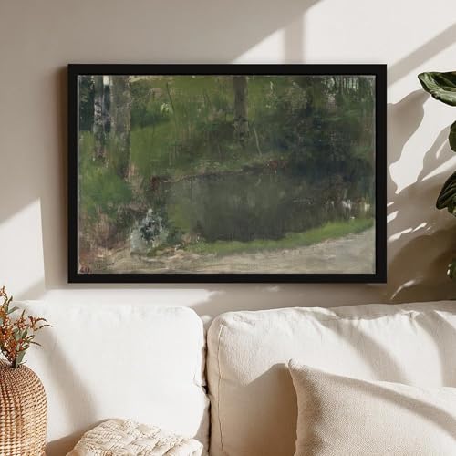 Impression sur toile The Pond in The Forest Degas : Idée cadeau décoration - 7