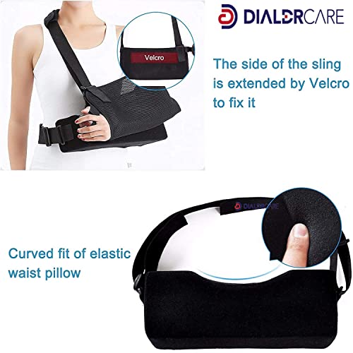 Image of DIALDRCARE Arm Sling Support for Shoulder, Elbow, Wrist & Arm Injury - Adjustable & Comfortable Arm Sling (ARM HOLDER 2)