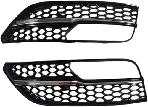 Grille de protection pour phare antibrouillard en nid d'abeille chrome