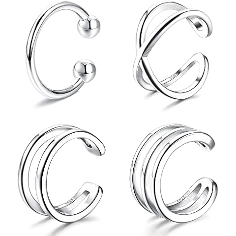 Pendientes Cuff Earcuff Plata Ley 925 Cover