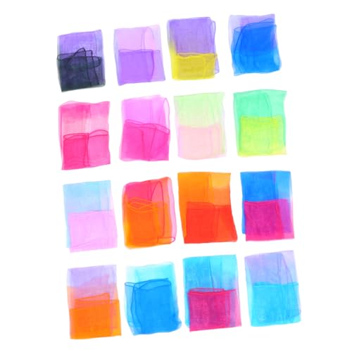 SAFIGLE 30Pcs Gradient Performance Scarves for Lightweight Colors for Kindergarten Parties and Family Gatherings