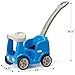 Simplay3 Roll and Stroll Quiet Ride-On Toddler Toy Push Car, with Seatbelt, for Toddlers Ages 1.5-4 yrs., Blue