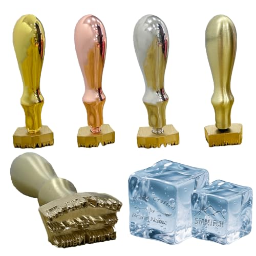 Sello de Hielo Personalizado para Cócteles en Latón miniatura 1