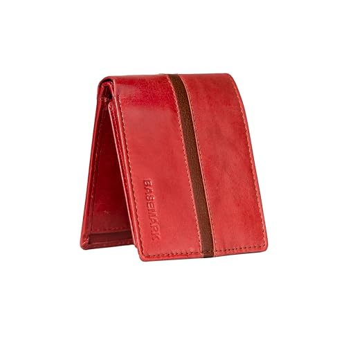 Genuine Leather Made Bi-Fold Casual, Formal, Party, Travel RFID Protected Wallet for Men-Black, Red With Brown, Contemporary