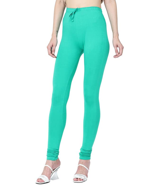 Image of Robinbosky Cotton Churidhar Leggings for Women - Stylish, Stretchable & Flattering Fit for All-Day Comfort