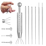 Set de Piercing de 7 Piezas Nymora, Pinza de Piercing, Desatornillador de Bola de Piercing, Herramienta de Acero Inoxidable para Abrir y Cambiar, Accesorios de Piercing para Oreja y Nariz