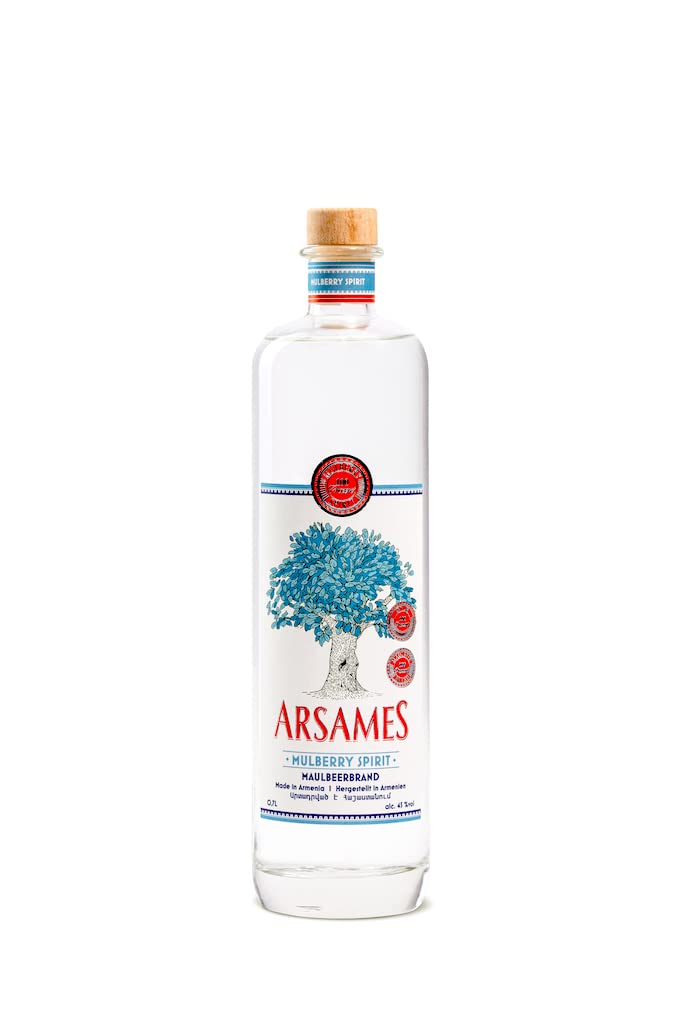 Maulbeerenbrand „Arsames“ aus Armenien, 100% Maulbeere, Obstbrand dreifach destilliert, 0,7 L, Alk. 45% Vol.
