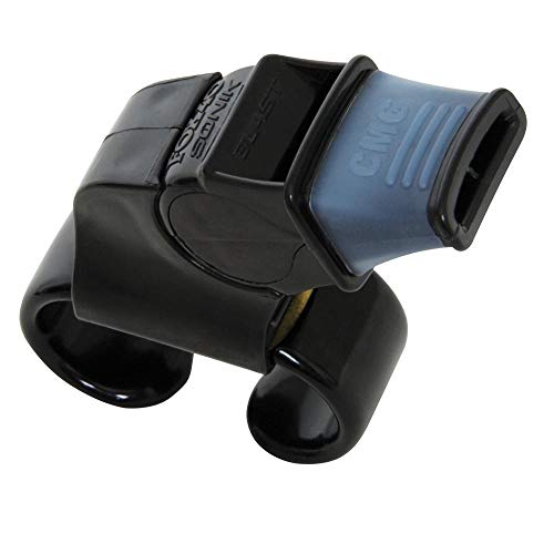Fox40 Sonik Blast CMG Silbato, Unisex Adulto, Negro, Talla única