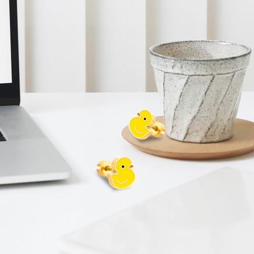 Duck Stud Earrings, Duck Earrings Studs Stylish Animal Jewelry Gifts for Woman Sensitive Ear3