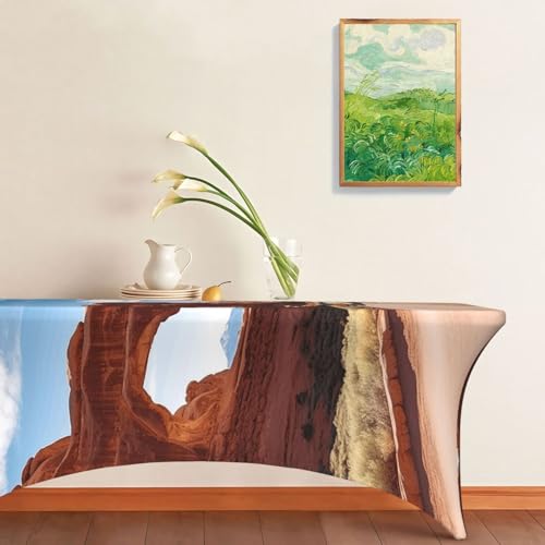 Nappe rectangulaire extensible en élasthanne pour table de 1,8m - 8