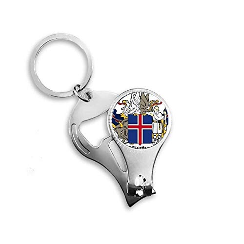 Norway National Emblem Country Symbol Nail Nipper Ring Key Chain Bottle Opener Clipper