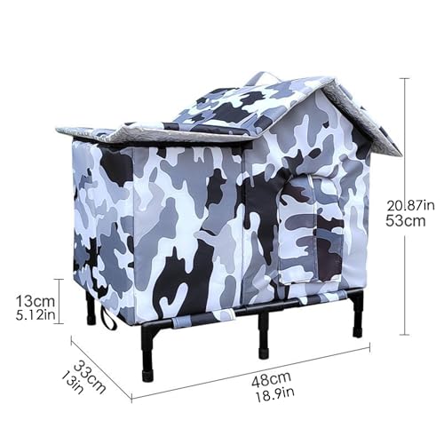 Abri d'extérieur pour chat imperméable chaud niche extérieure chat - 6