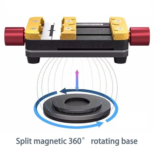 Mini soporte giratorio para reparación de teléfonos, soporte de microscopio ajustable 360° para fijar placa madre y chip de CPU miniatura 5