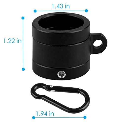 Sdmetei Flag Pole Rings, Aluminum Alloy Flag Pole Kit, 360 Degree Tangle Free Flag Pole Clips, Rotating Flagpole Mounting Rings For 0.67-1In Diameter Flag Pole (2 Pieces) #TOP5