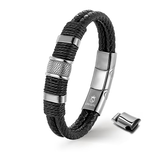 UNIQAL | Lederarmband Herren 