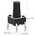 Review 100 Pieces Momentary Tactile Button Switch Industrial Accessory Quick Response with DIP Packaging Technology Sis Approximately 6 x 6 x 10mm