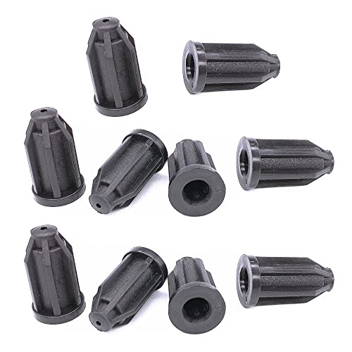 Image of 10Pcs Caster Socket Sleeve Round Inserts, Chair Caster Wheel Stem Insert, 7 /16 inch Inside Stem