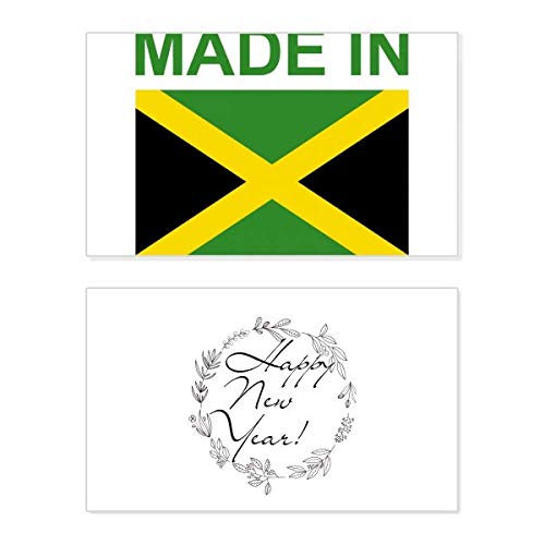 Tarjeta conmemorativa de año nuevo Country Love estilo Made In Jamaica