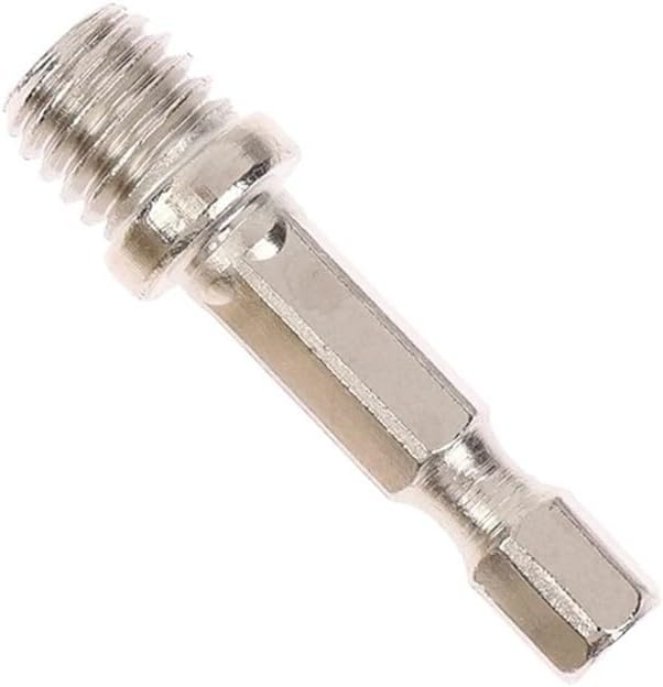 Hexagon Connecting Rod Adapter for Power Tools – M10 Thread Polishing Disc Connector with 6mm Shank, Drill Chuck Extension & Sanding Pad Accessory