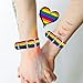 mintolex LGBT Pride Bracelet for Bisexual Lesbian Gay Pride Bracelet Handmade Nylon Adjustable Wristband Watch Band Rainbow Bracelets for Men Women Parade Pack of 1 Pcs