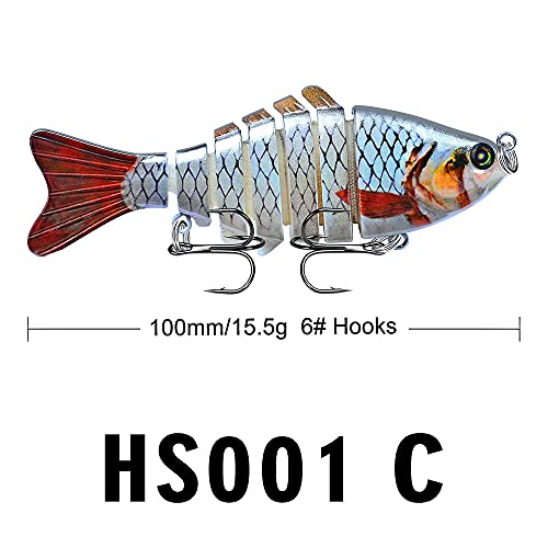 Isca de pesca isca pseudo 7 seções isca de pesca articulada isca artificial isca falsa 10 cm process