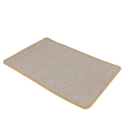 Cat Scratcher, Tapete de Sisal Brinquedo para Arranhar Gato, para Cães Gatos(brown, large)