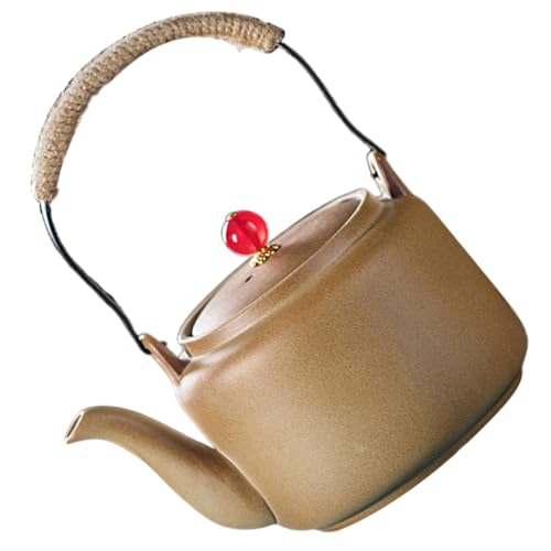 LAPYAPPE Tetera De Carbón Infusor De Tetera Hervidor De Infusión De Té Tetera De Tocón Cocina Cafetera Para Estufa Tetera De Hoja De Té Coladores De Té Para Té Suelto Colador De Té Cerámica