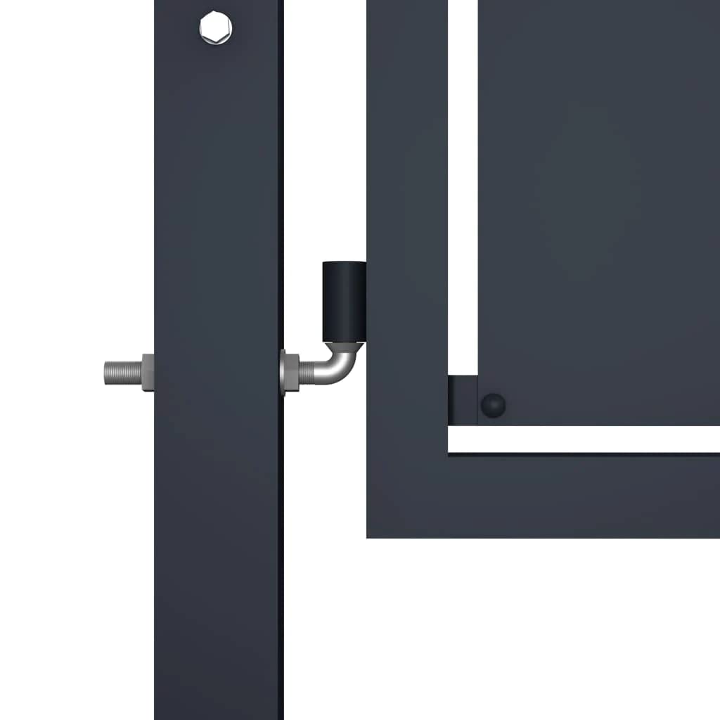 vidaXL Gartentor aus Stahl 100 x 150 cm Anthrazit