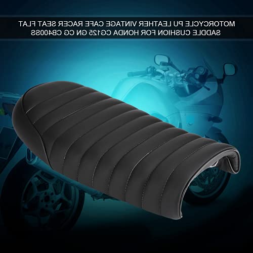 Cafe Racer, Sella per moto in pelle PU ampiamente