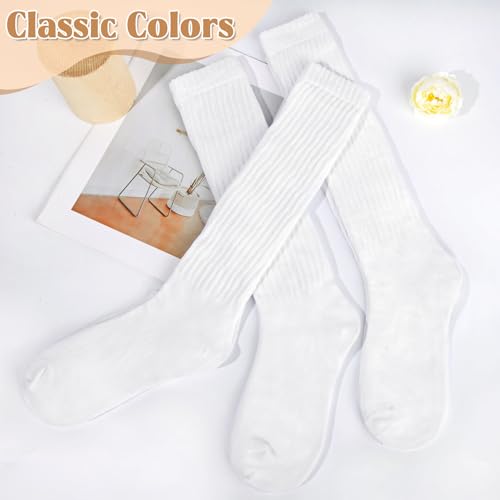 Loritta Slouchy Socks for Women Soft Retro Scrunch Sock Long Slouch Boot Socks2