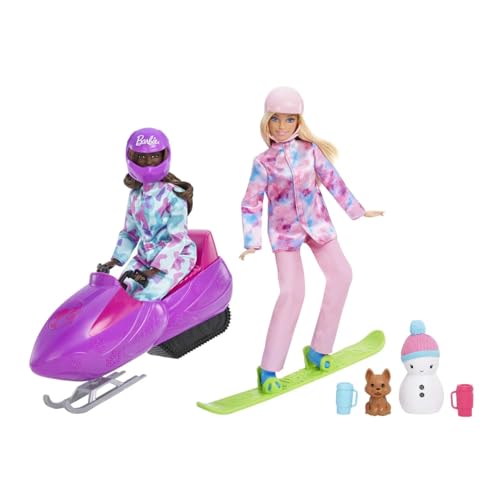 Barbie Coffret Deux Poupées Barbie Sports Dhiver Coffret Poupée Mannequin Et + - vue 6