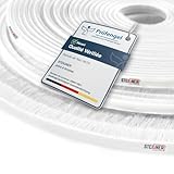 STEIGNER 5m Joint brosse adhésif pour porte coulissante BLANC, bande de brosse anti-pouss...