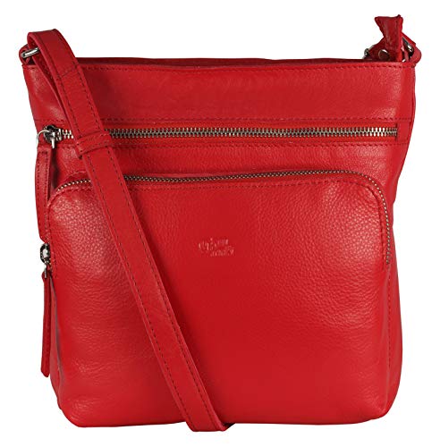 Image of Genuine Leather Crossbody Purse and Handbags - Crossover Bag Over the Shoulder Women | Genuine Leather