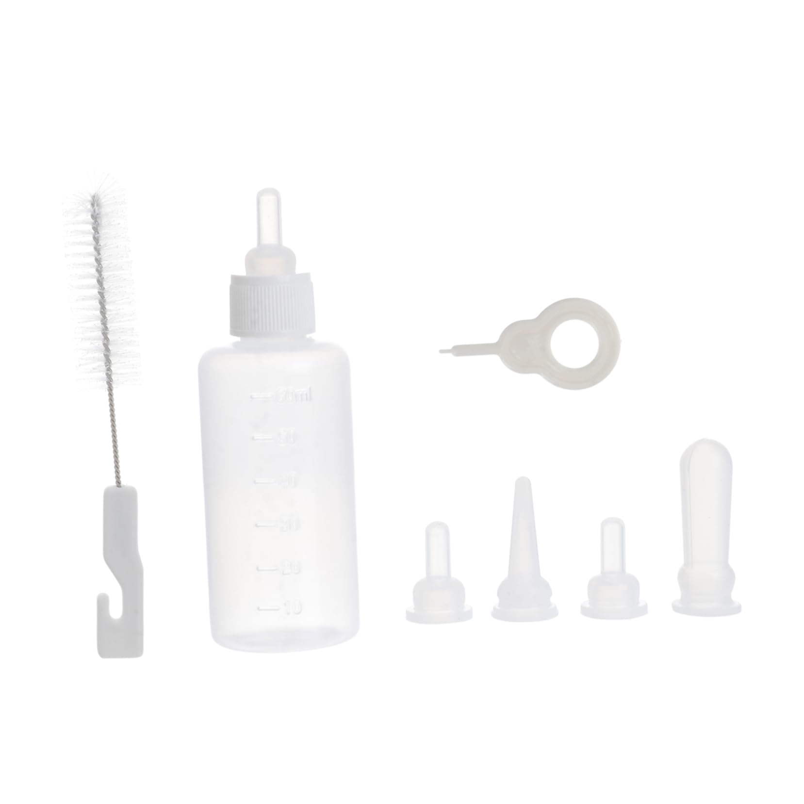 Levemolo Pet Milk Feeding Bottle Set 2 Units Cat and Dog Nursing Bottles Portable and Safe for Newborn Pups and Kittens