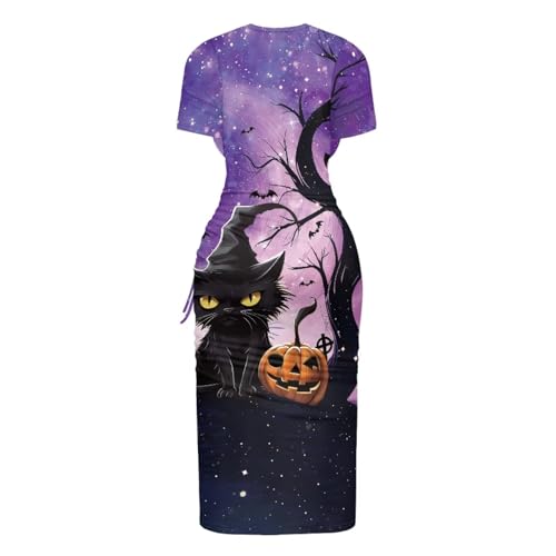Image of Short Sleeve Dress for Women,Sexy Bodycon Dress,Plus Size Slit Dress,String Design s-4xl