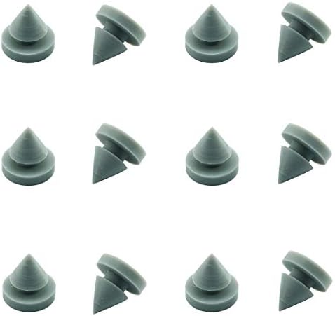 100 Pcs Rubber Door Silencers - 1/2 Inch Diameter, Anti-Collision Noise Reduction Bumpers For Metal Frame Doors