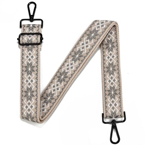 Image of Crossbody Straps for Purses Silver Hardware Purse Strap Wide Shoulder Strap Adjustable Replacement