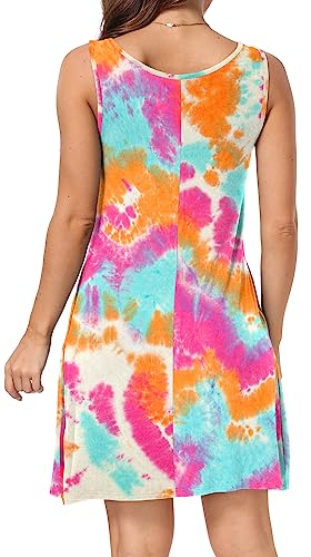 Image of Short /Long Sleeve Women's Cold Shoulder Dress with Pockets Casual Swing T-Shirt Dresses