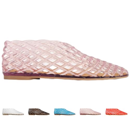 Jelly ls, Jelly Flats For Women, NonSlip SoftSoled Flat Shoes Suitable For Bedroom Travel Beach