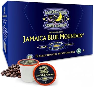 Dancing Moon Coffee 100% Jamaica Blue Mountain Single Serve Pods (12-CT K Cups)