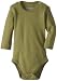 L'ovedbaby Unisex Baby Newborn Organic Long Sleeve Bodysuit, Sage-12/18 Months