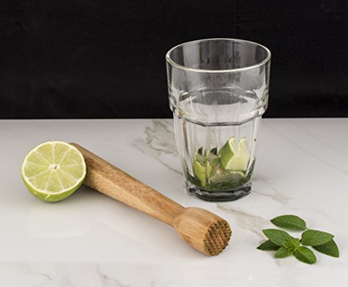 Hic Harold Import Co. Mojito Muddler, Natural Bamboo #TOP1