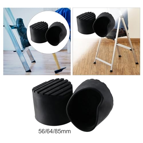 Image of Pack of 2 Extension Ladder Feet Cushion Boots Round Sturdy Replacement Parts 5.6cm|Stepladders|Ladders|Hardware|Home Improvement