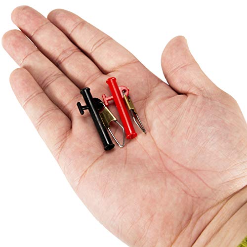 Balança de pesca, 10 peças de equilíbrio portátil de plástico com pinos de aço inoxidável - Preto