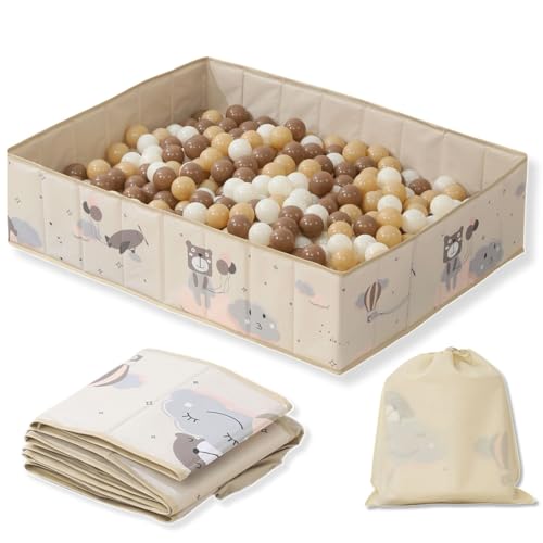 RUGUIES- Piscina de Bolas para niños- Parque Infantil- Piscina de Pelotas para Bebés- Plegable y...