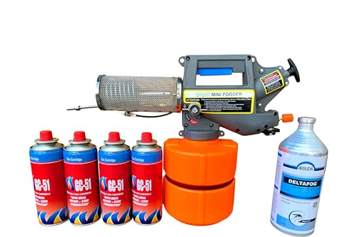 Image of SHoRI Combo Pack of Fogging Machine with 4 Gas Can and 1 Litre Chemical