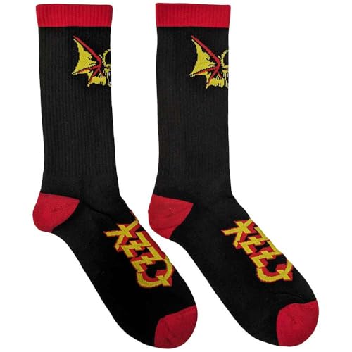 Image of Rock Off officially licensed products Ozzy Osbourne Bat Logo Ankle Socks Medium