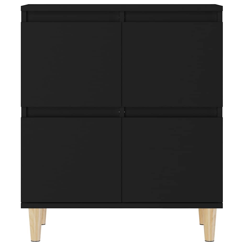 Credenza nera, 60 x 35 x 70 cm, in legno